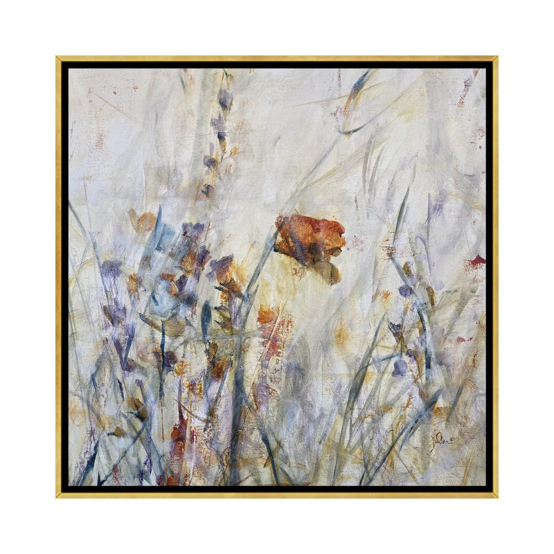 «Small Statements I», reproduction d'art sur toile encadrée, H 26 po x l 26 po, Doré