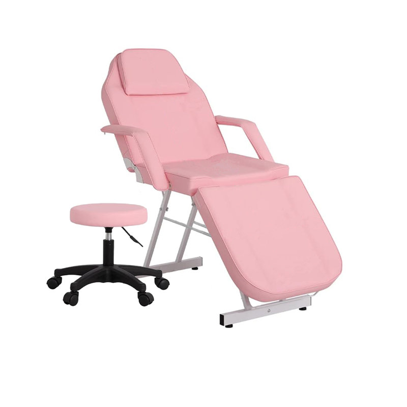 Upholstered Massage Chair with Ottoman