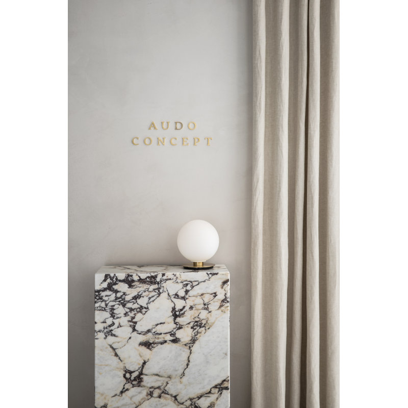 Plinth Marble End Table, Calacatta Viola, 20.1" H x 11.8" W x 11.8" D