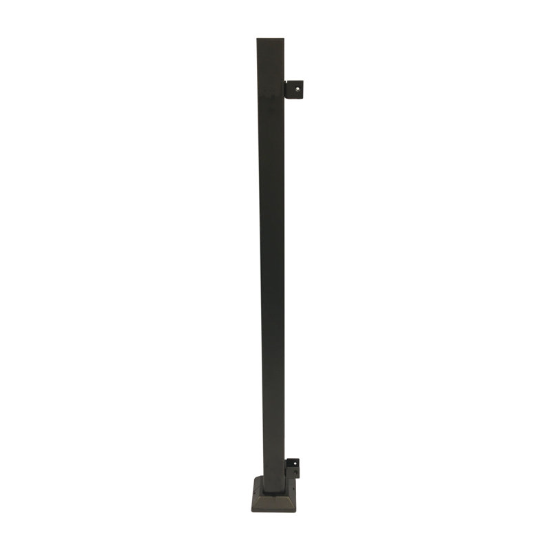 Poteau d'extrémité en acier inoxydable, H 40 po x l 5 po, Bronze