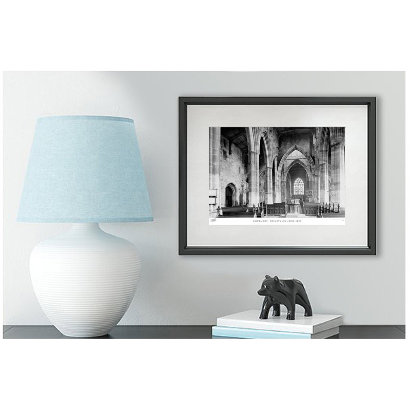 Coventry, Trinity Church 1892 - Single Picture Frame Print, 45cm H x 60cm W x 2.3cm D