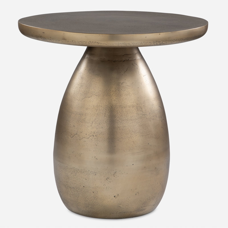 Tansie Antique Brass Side Table
