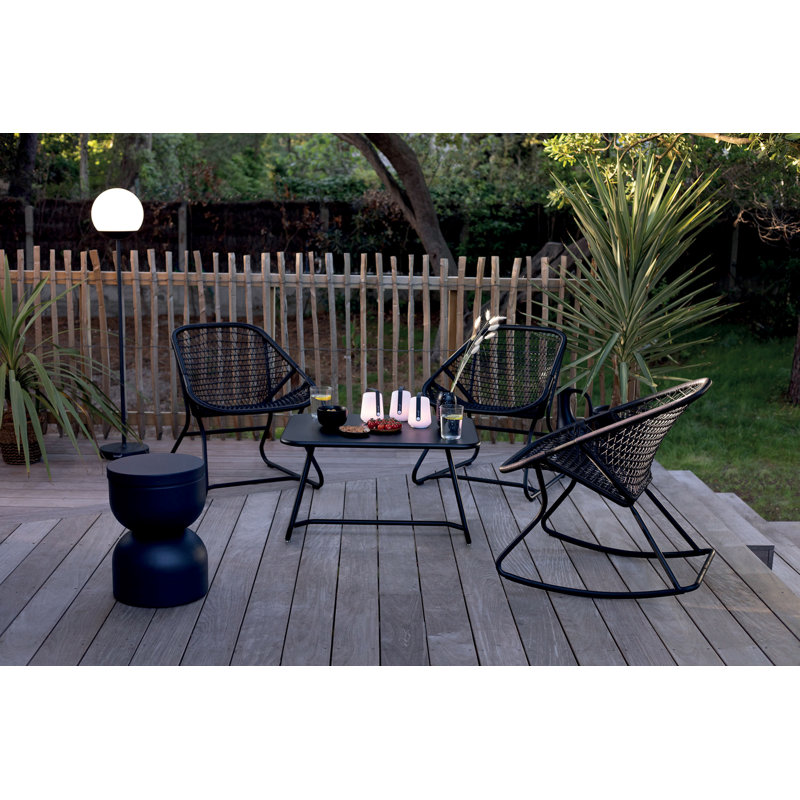 Piapolo Outdoor Side Chair, Anthracite