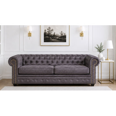 Haverly 3 Seater Faux Leather Sofa