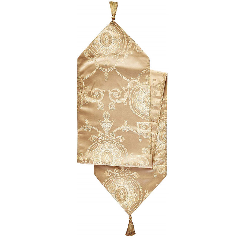 Bloch Table Runner, Gold, 70" W x 13" L