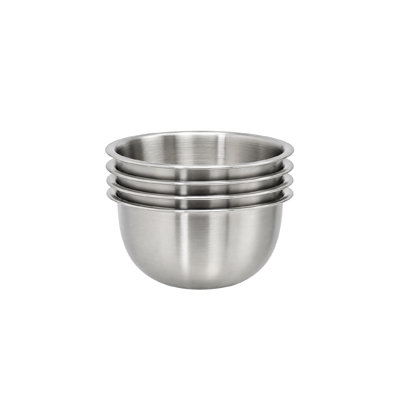 Buckingham Stainless Steel Pack of 4 Serving Bowls 0.2 Litres