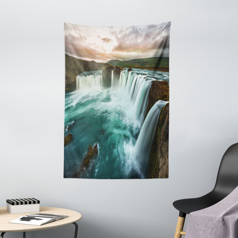 Tapisserie en polyester naturel, H 60 po x l 40 po