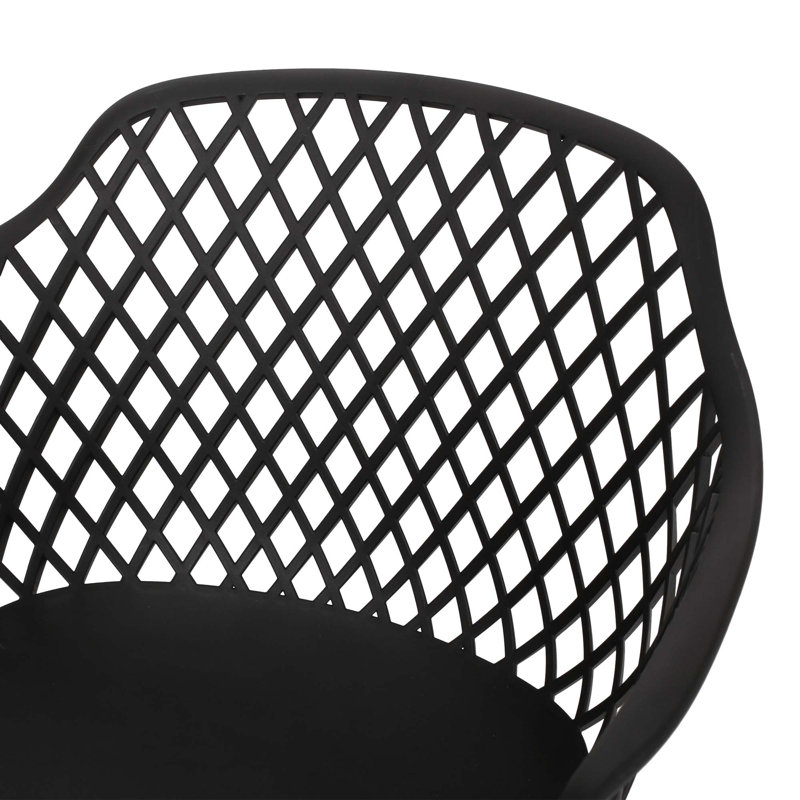 Chaise moderne coquelicot, Noir