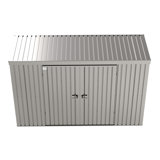 Elite 10 ft. W x 4 ft. D Galvanized Steel Portable Storage Shed