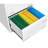 Office Filing Cabinet 2 Drawer - White Locking Metal, Keep Docs Organized, Enhance Work Efficiency Metal In With Lock Drawers For Efficient Storage, Legal/Letter/A4/F4 Compatible Integrated Handle