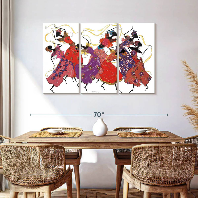 Danseuse en mauve Enn, H 36 po x l 57 po