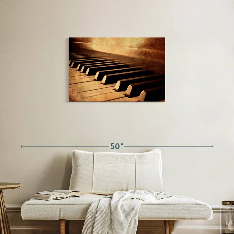 Clés de piano Abarca sépia, H 20 po x l 30 po