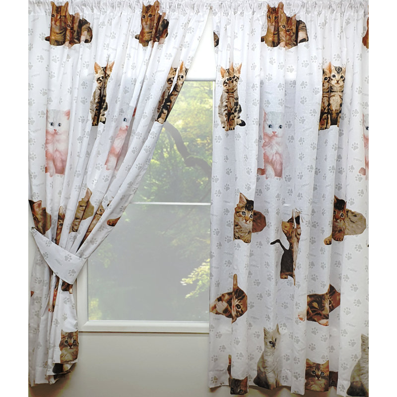 CUTE KITTENS Andreiana Cotton Blend Duvet Cover Set Set, Single Duyet Cover + 1 Standard Pillowcase