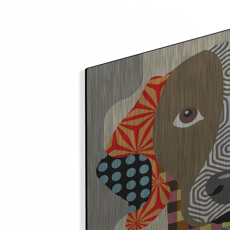 " Weimaraner " by Lanre Adefioyue, 12" H x 16" W