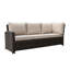 Ensemble de conversation modulaire en rotin avec coussins Millingport Courtyard
