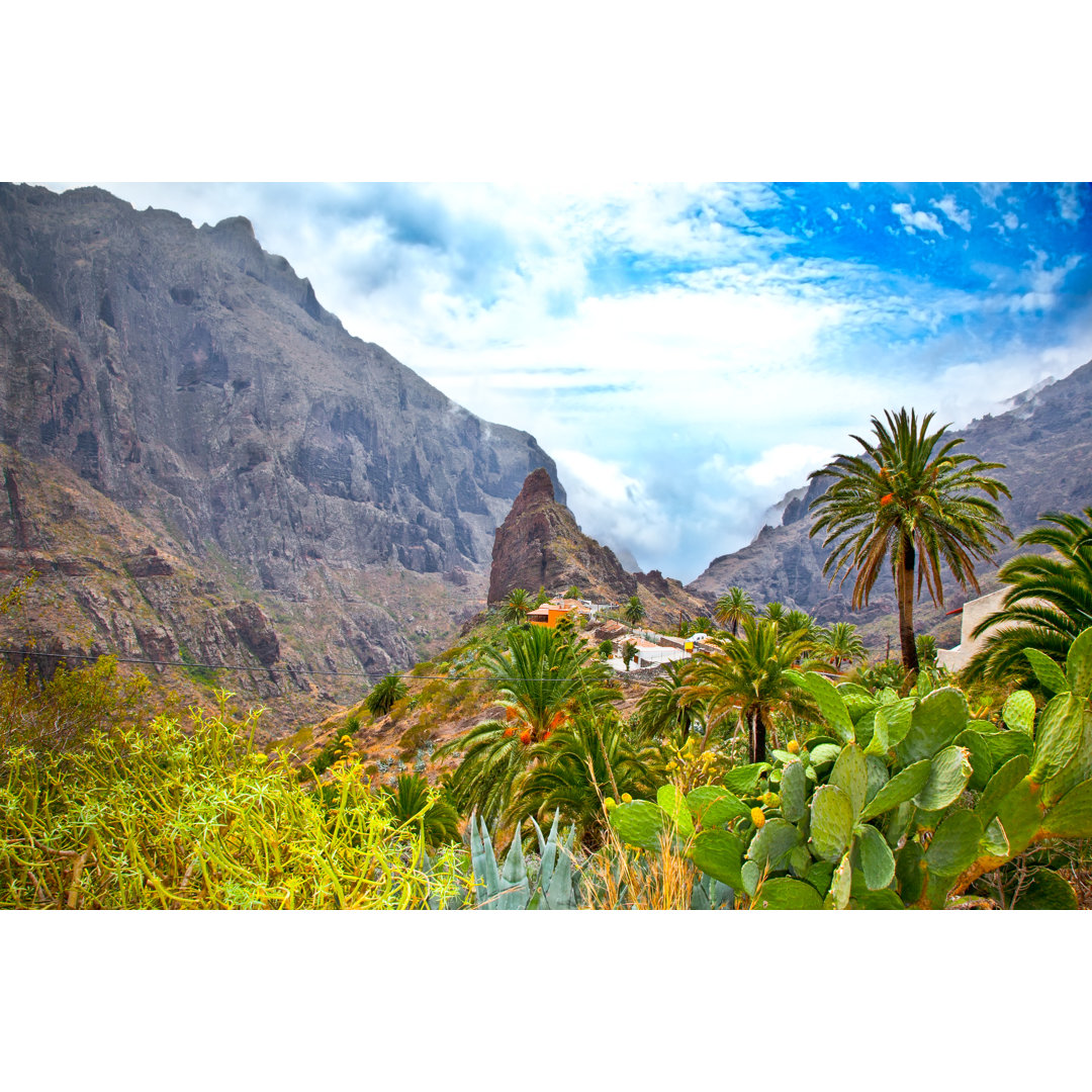 Leinwandbild Masca Village in Teno Mountains, Tenerife, Spain