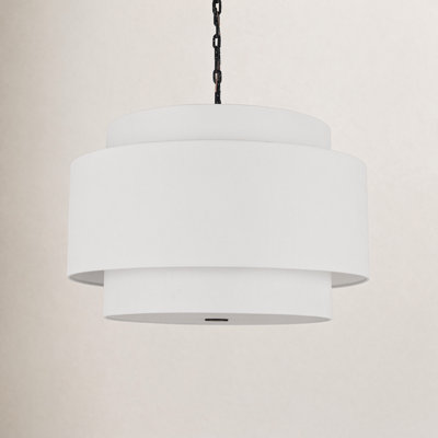 Linen Steel Dimmable Pendant