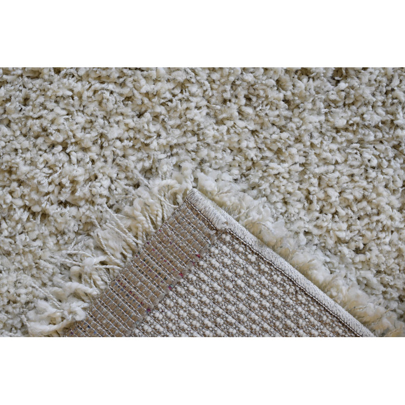Parsegh Solid Colour Shag Area Rug, Runner 65 x 130cm