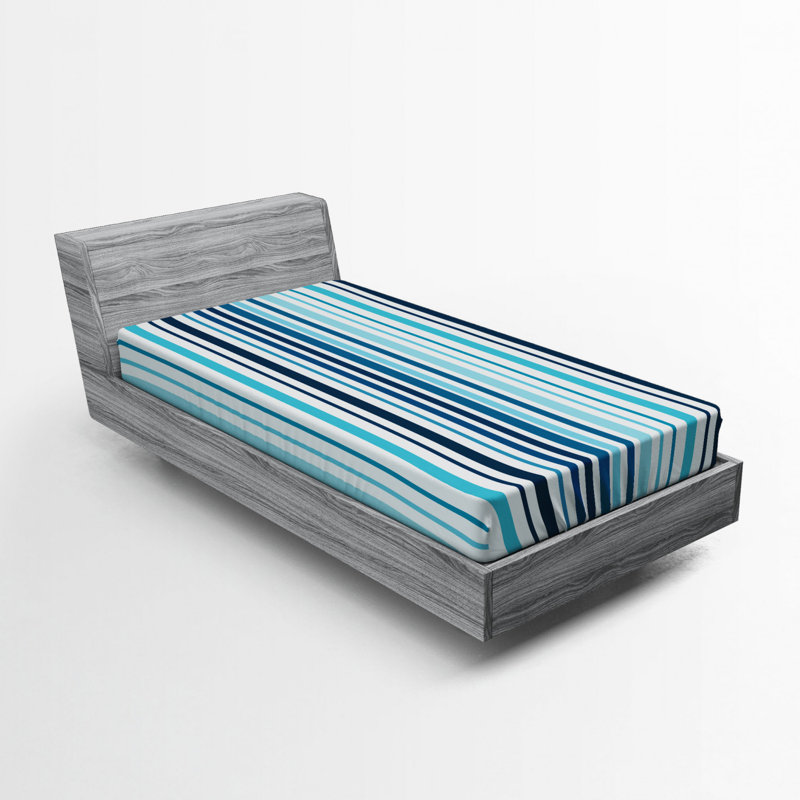 Striped Microfiber Striped Fitted Sheet, Twin Fitted Sheet, Striped 2