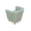 Kanisha Upholstered Barrel Chair with Footstool-36245443