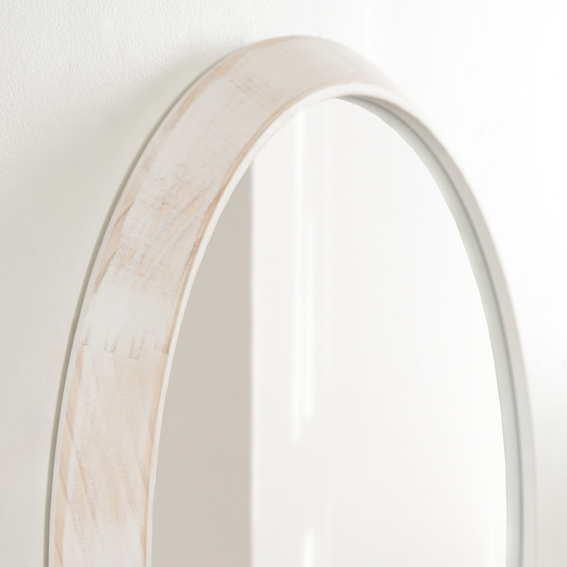 Miroir d'appoint Jakavion Farmhouse, Blanc