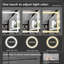 Miroir de salle de bain 72 po x 36 po à DEL avec anti-buée et gradateur