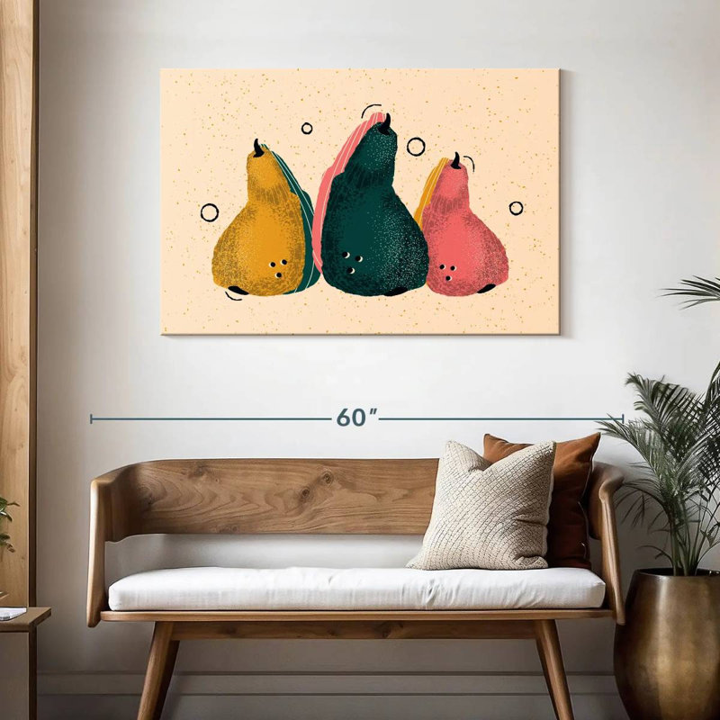 Yarlin Abstract Pears, 30" H x 45" W