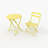 3-Piece Folding Bistro Set, Foldable Patio Furniture Set With Premium Frame-142120802