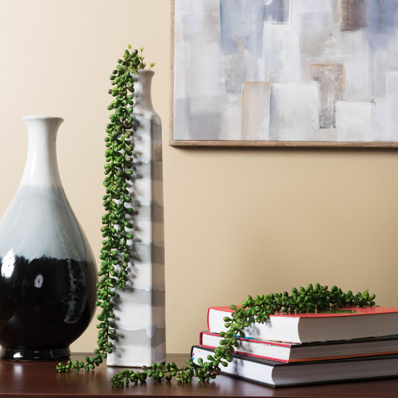 Lush Greenery Silk & Plastic Succulent Tabletop Centerpiece - 11x7x5"