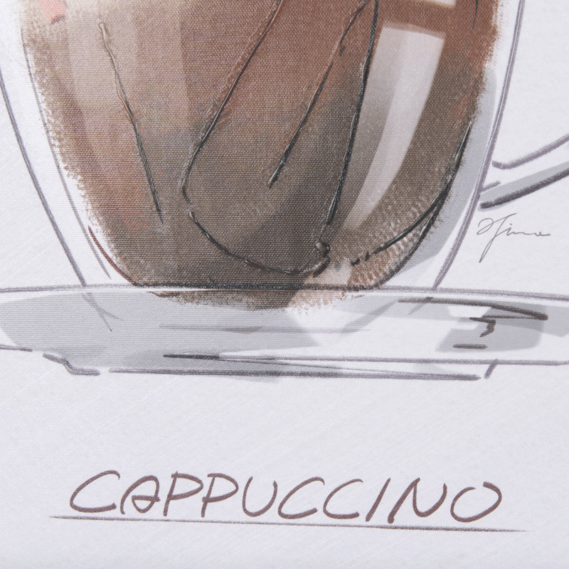 «Coffee Cat III a», toile texturée embellie à la main, Coffee Cat II