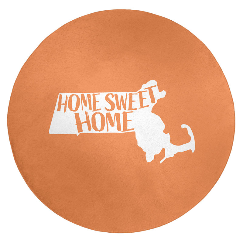Chenille Indoor Rug, Round 5'