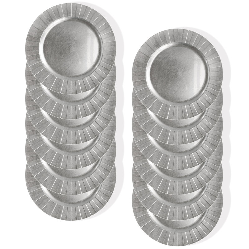 Plat de service 13 po, Argent