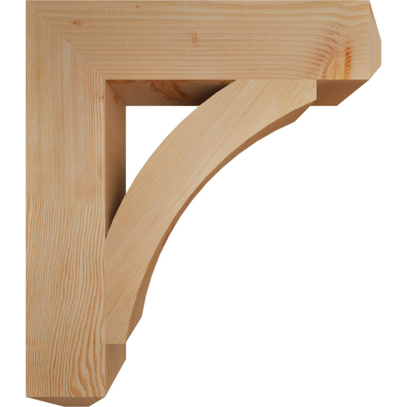 Thorton Craftsman Bracket, Douglas Fir (Smooth), 32" H x 6" W x 28" D