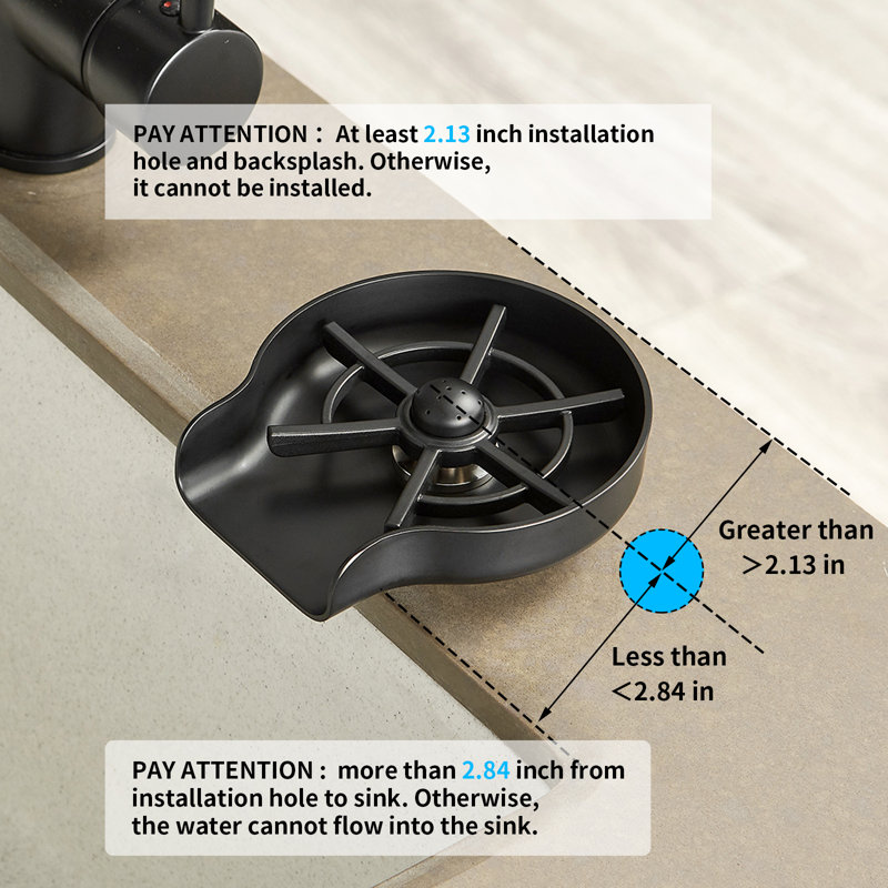 Robinet de cuisine Wareokol, Noir mat