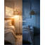 Lampe sur pied Boho avec télécommande et interrupteur au pied, lampe sur pied à intensité variable avec abat-jour texturé pour salon, chambre à coucher et coin lecture (ampoule incluse)