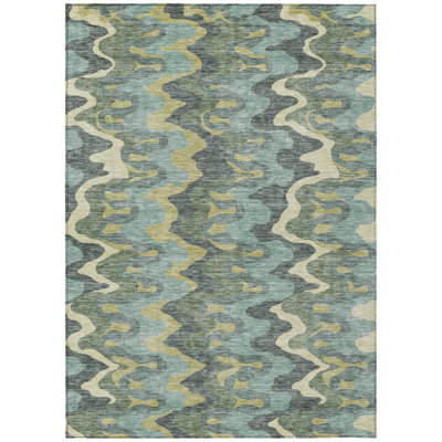 Chico Washable Abstract Indoor / Outdoor Rug