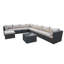 Fitzgibbons 9 Seater Rattan Sofa Set