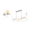 Lustre linéaire moderne en chrome 8 lumières-70079921