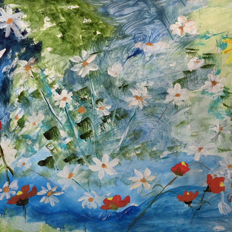 Many Wildflowers Indoor/Outdoor Pillow