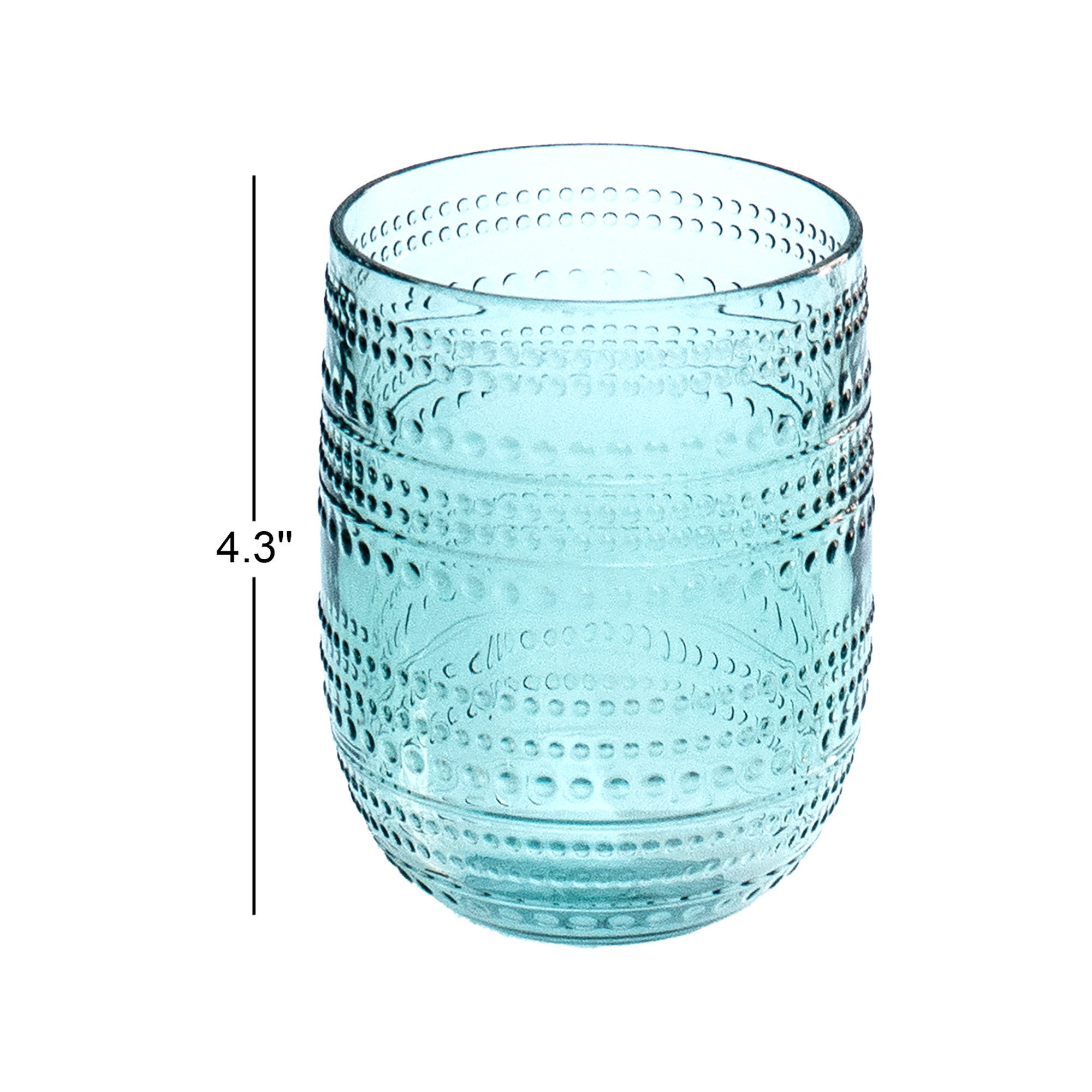 Dakota Fields Coridon 6 - Piece 15oz. Acrylic Drinking Glass Glassware Set, Green