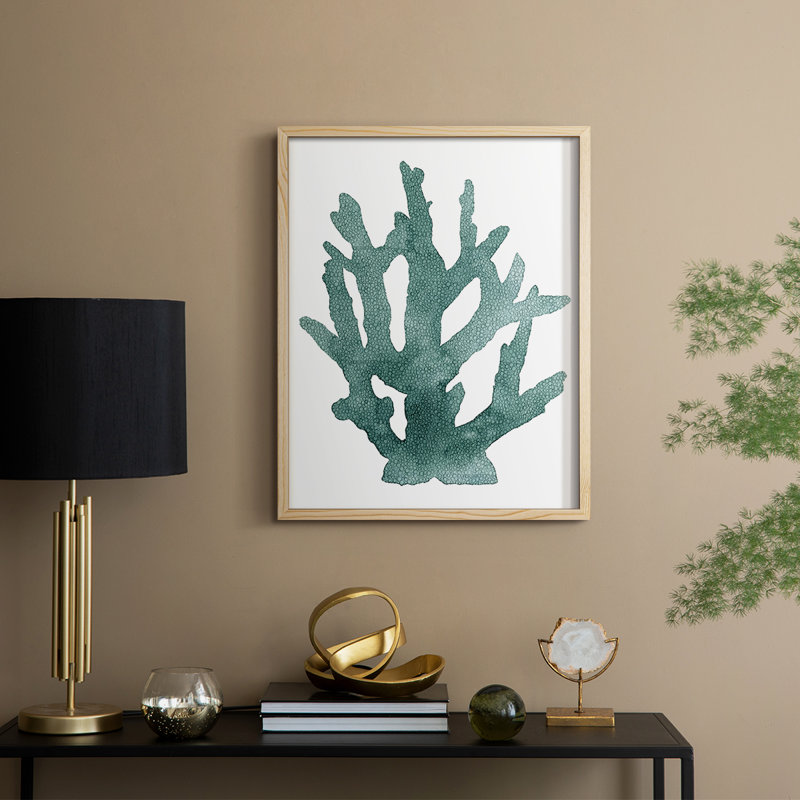 Coral Souvenirs I, reproduction encadrée - bois massif, H 30 po x l 24 po