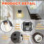 Appliques murales avec interrupteur rotatif
