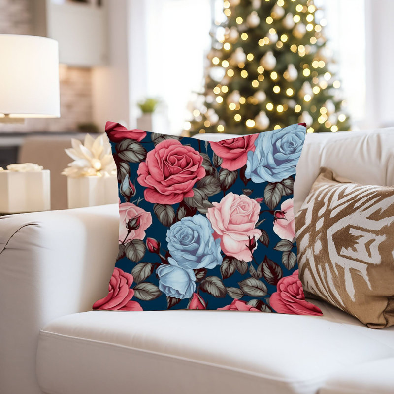 Floral Rose Flowers Pattern VI Classic, 20"H x 20"W