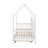 Wooden Twin Size House Bed With Trundle-242480429