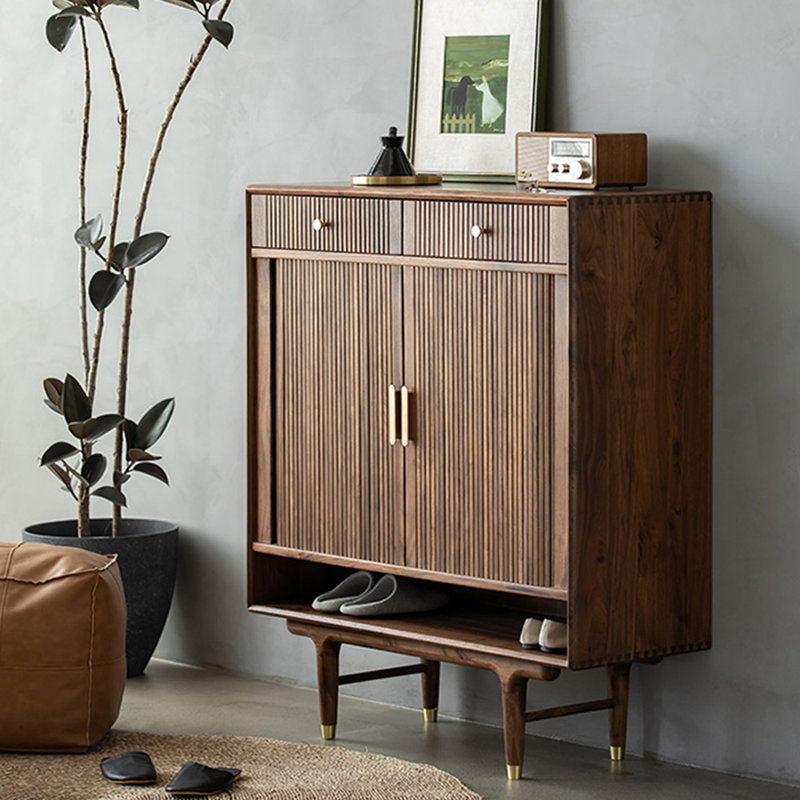 Armoire à chaussures de style nordique avec rangement rétro