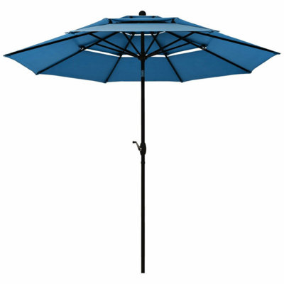 Arlmont & Co. Outdoor  Patio Market Umbrella W/ Double Vented