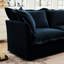 De 2 fauteuils - chenille bleue, siège profond relax confortable pour le salon, la chambre à coucher, l'espace de travail en chenille, la chambre de luxe et au-delà des coussins moelleux, fabrication-600718606