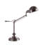 Lampe de table en métal argenté
