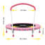 Mini trampoline 36 "pour enfants de 1 à 6 ans, transat intérieur pour tout-petits avec poignée de sécurité - Équipement d'exercice amusant