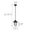 Luminaire suspendu en pot 1 lumière Glossop
